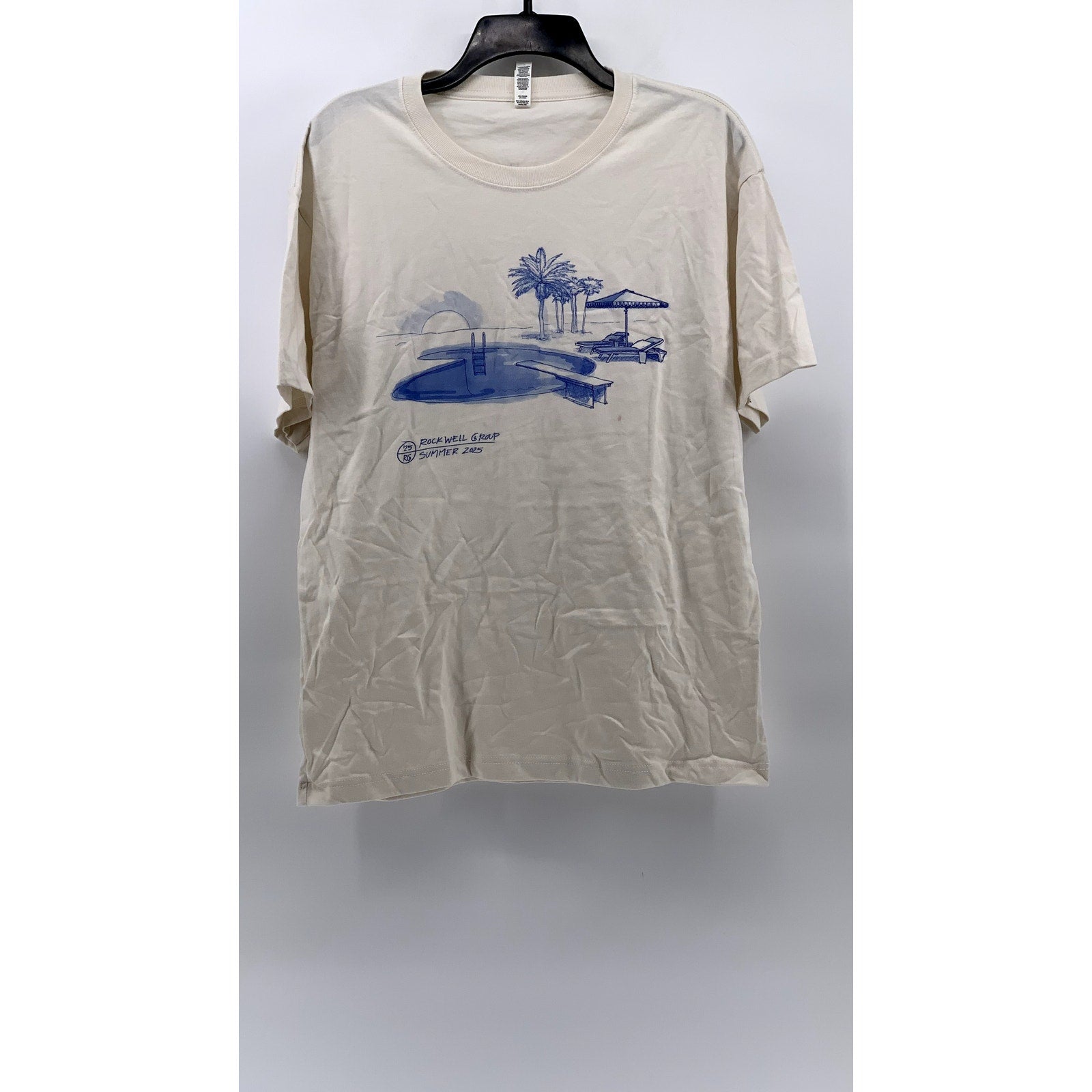 BELLA+CANVAS Men's Beige Graphic T-Shirt SZ M