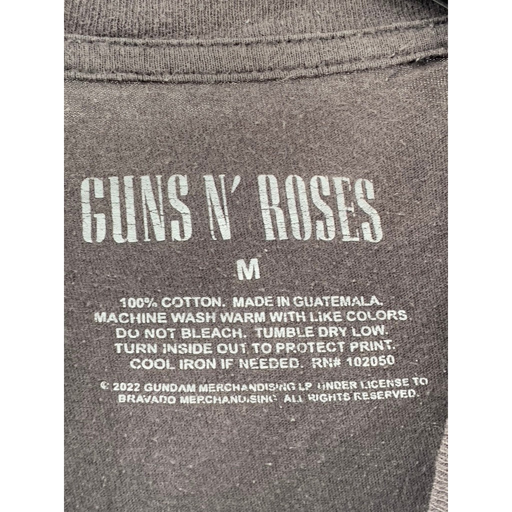 GUNS N' ROSES Women's Black Graphic Cut-Off Top SZ M