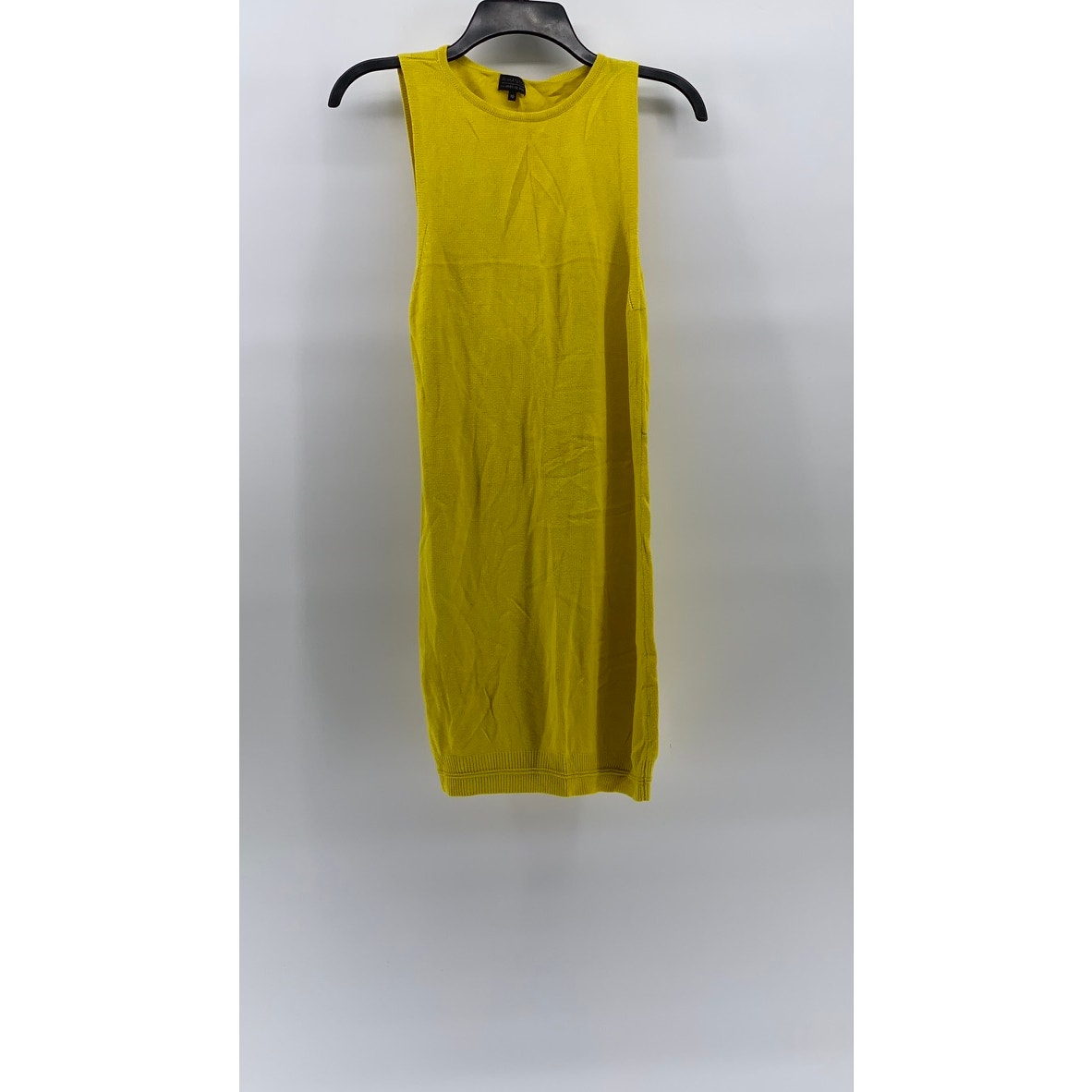 RIHANNA FOR RIVER ISLAND Women's Yellow Back Slash Bodycon Mini Dress SZ 10
