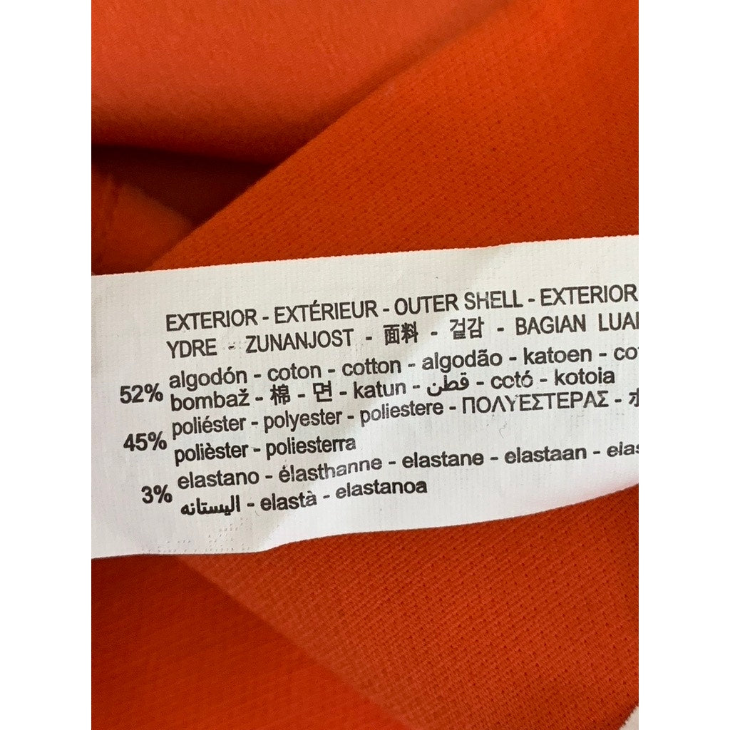 ZARA Women's Orange Cutout Spaghetti Strap Straight-Neck Crop Top SZ L