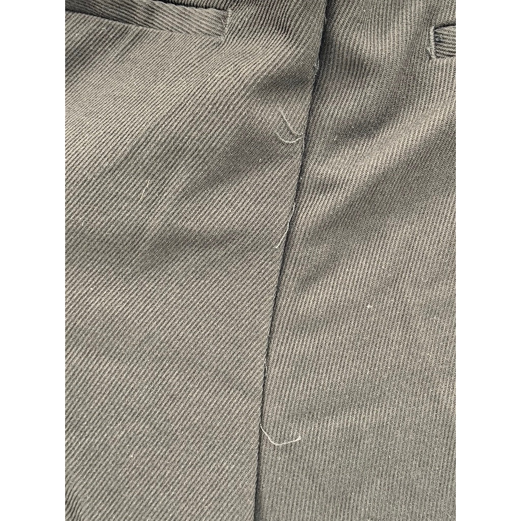 UNBRANDED Men's Black Ribbed Lock Buckle Straight-Leg Pant SZ L