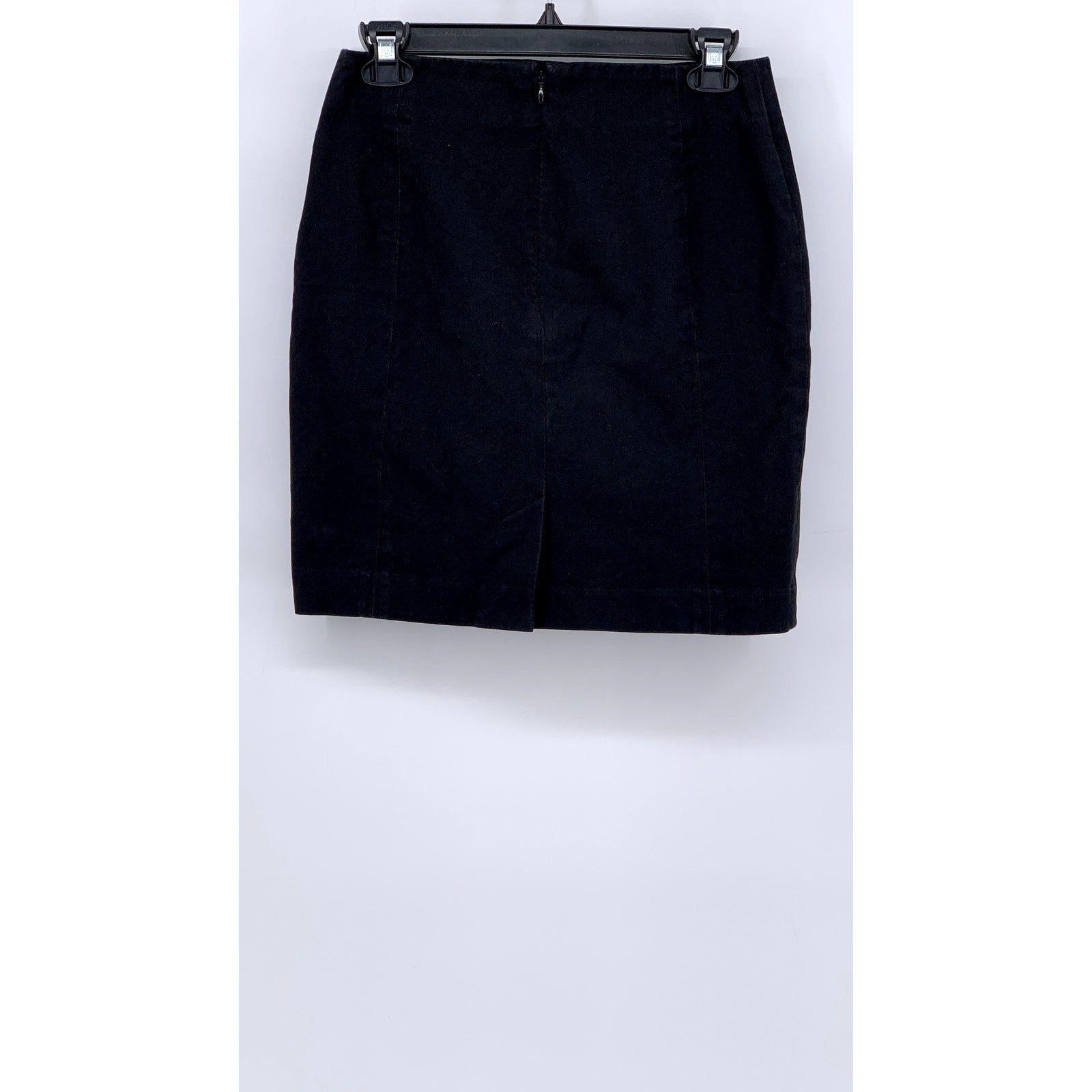 BANANA REPUBLIC Women's Petite Black Solid Straight Mini Skirt SZ 0P