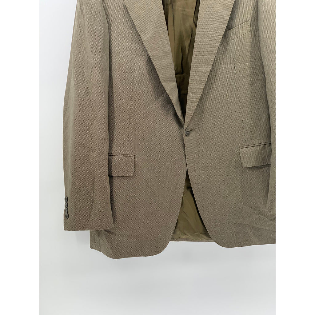 FRATELLI TALLIA DI DELFINO Men’s Brown One-Button Long Sleeve Blazer SZ 44