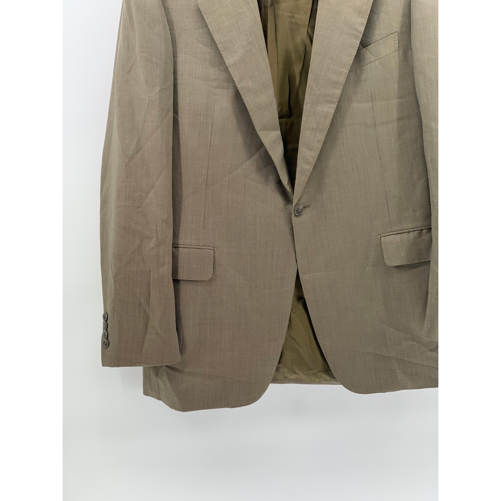 FRATELLI TALLIA DI DELFINO Men’s Brown One-Button Long Sleeve Blazer SZ 44