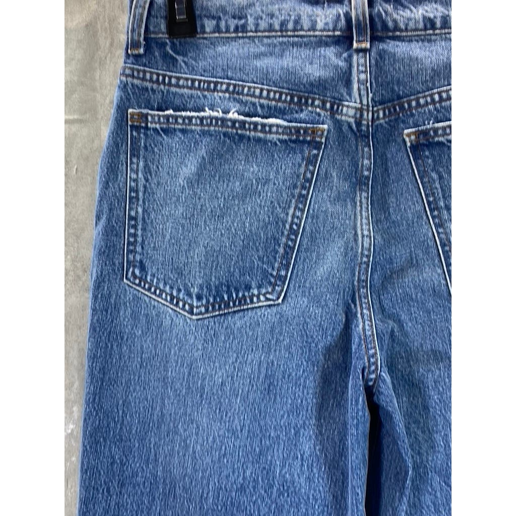 MADEWELL Women's Brockport Wash Low-Rise Distressed The Dad Jeans SZ 26