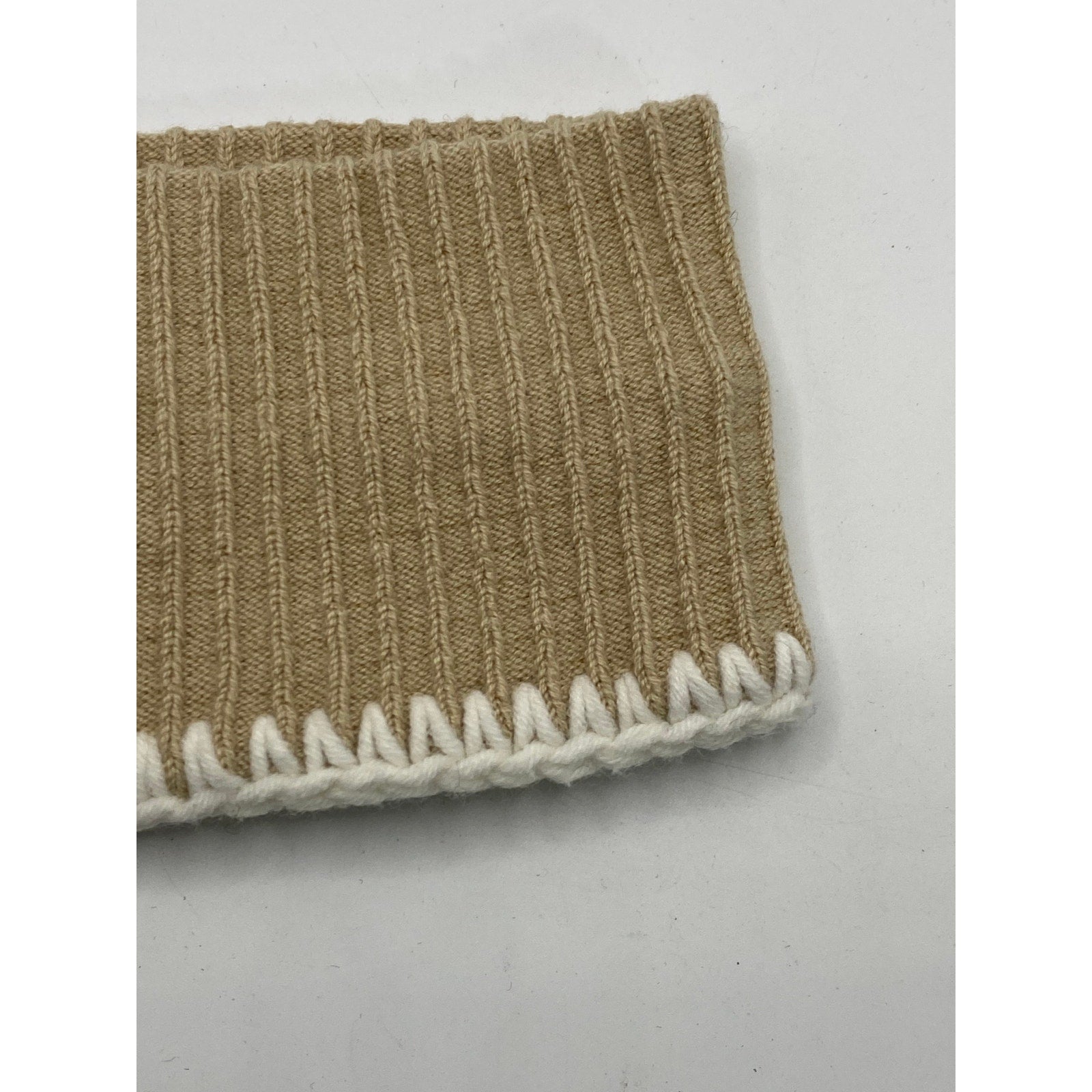 SPARKLING PIECE Women's Beige-White Patch Embroidered Headband SZ OS