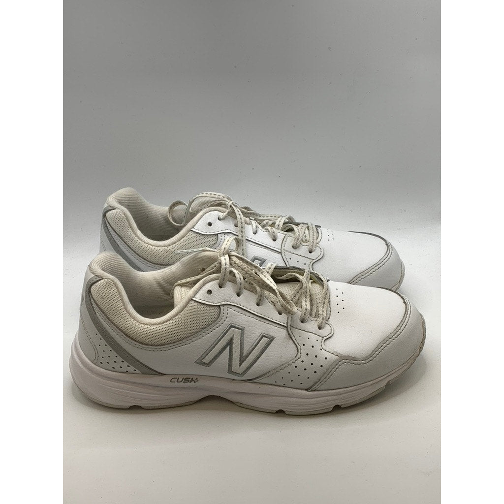 NEW BALANCE Women's White 411V1 Walking Strike Sneakers SZ 7.5