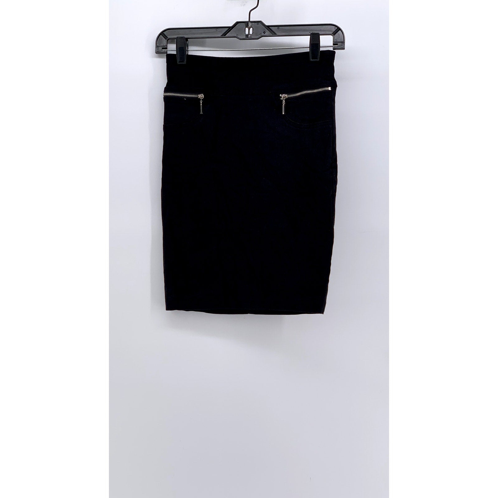 JOE B By Benbasset Women's Black Zipper-Pocket Pencil Skirt SZ S