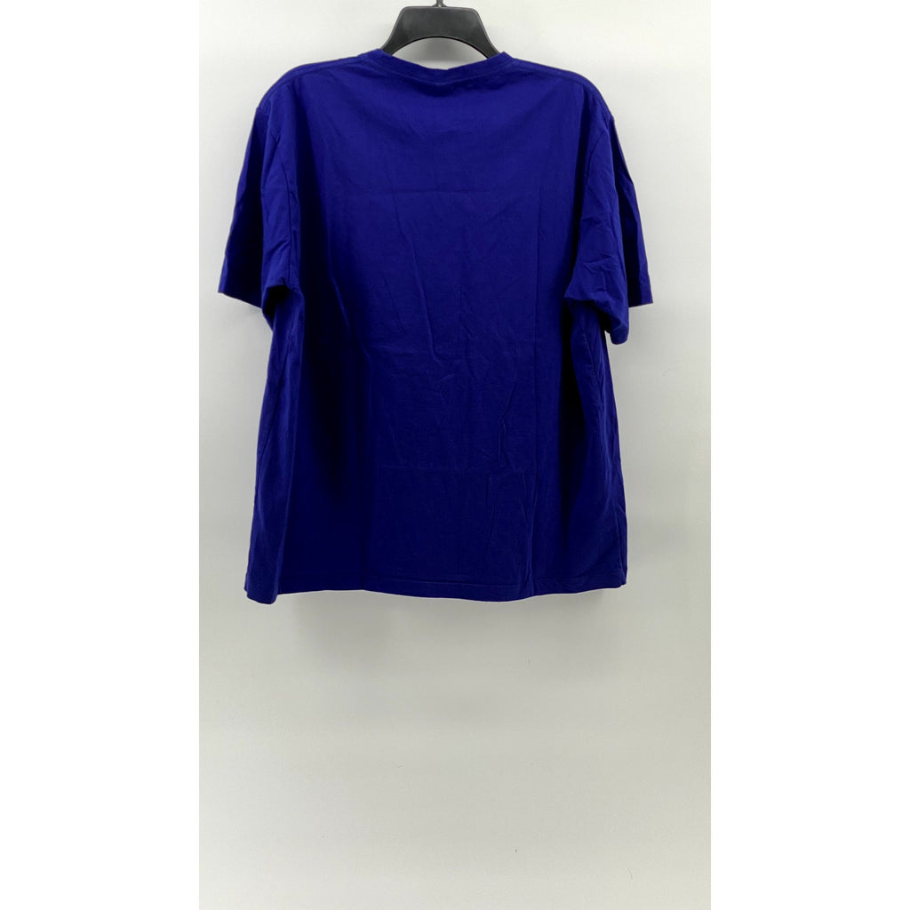 SHOP ICELANDIC Women's Royal Blue Crewneck Short Sleeve Active T-Shirt SZ XL
