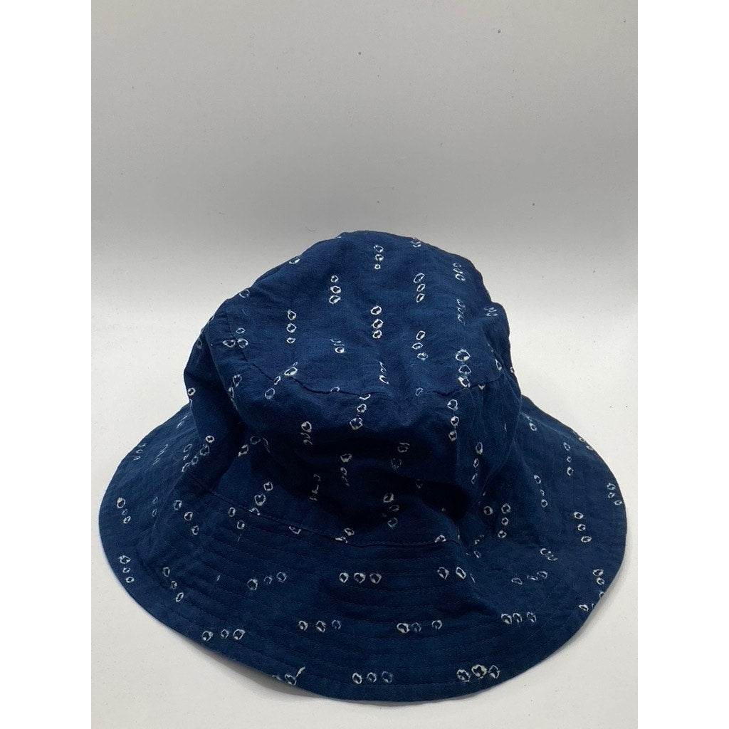 UNBRANDED Unisex Adult Navy Blue Printed Casual Bucket Hat SZ OS