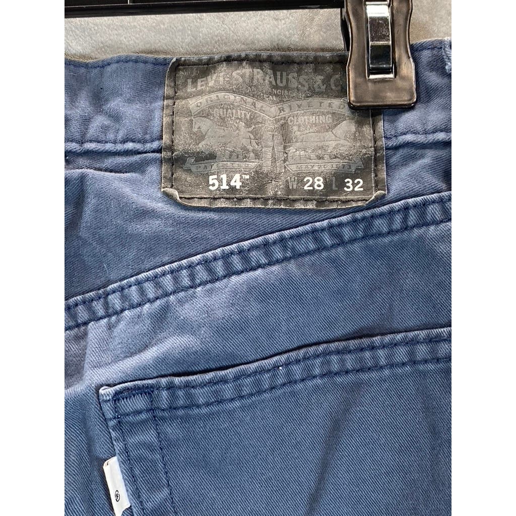 LEVI'S Men's Blue 514 Slim Straight-Leg Jeans SZ 28X32