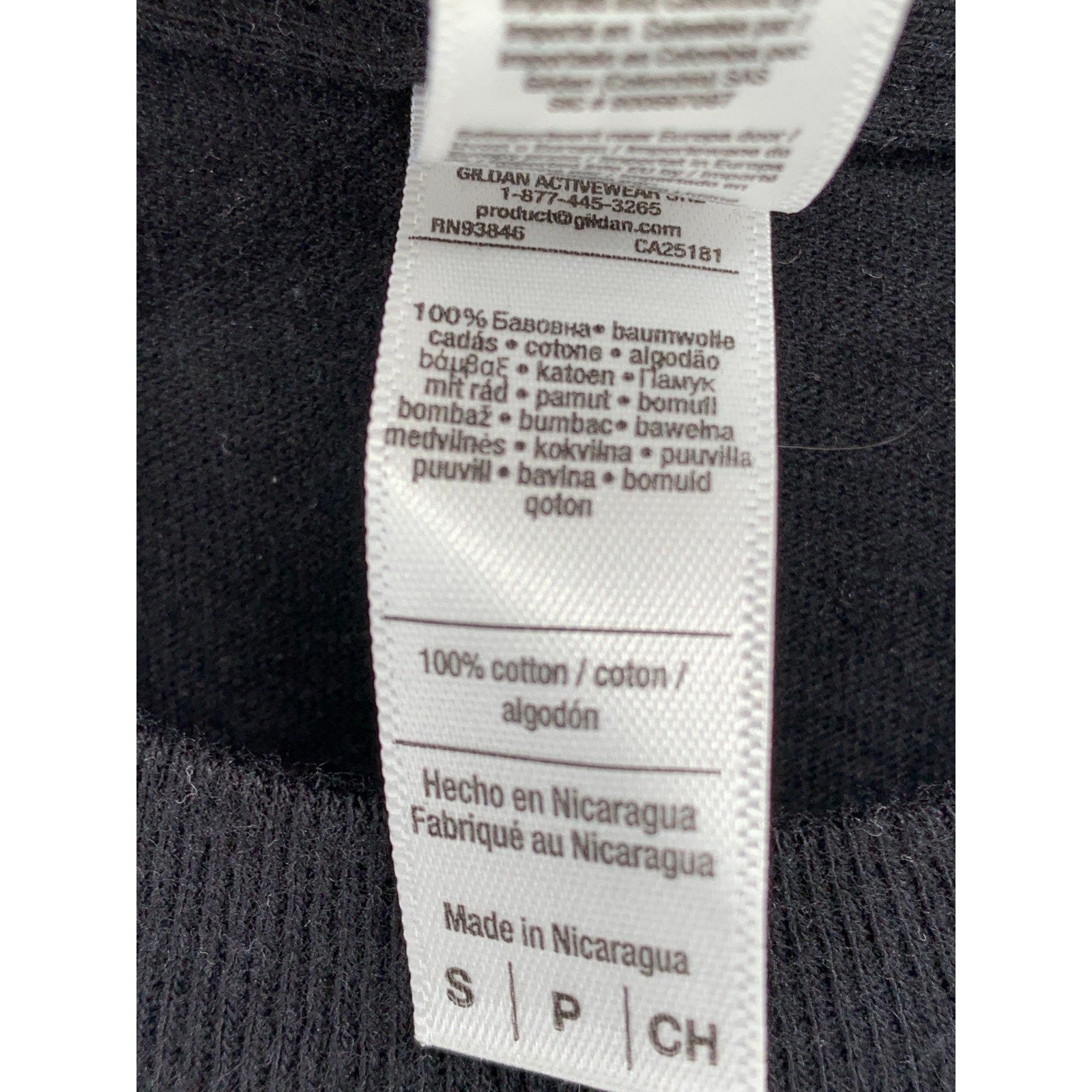AMERICAN APPAREL Men's Black Casual Crewneck Graphic Short Sleeve T-Shirt SZ S