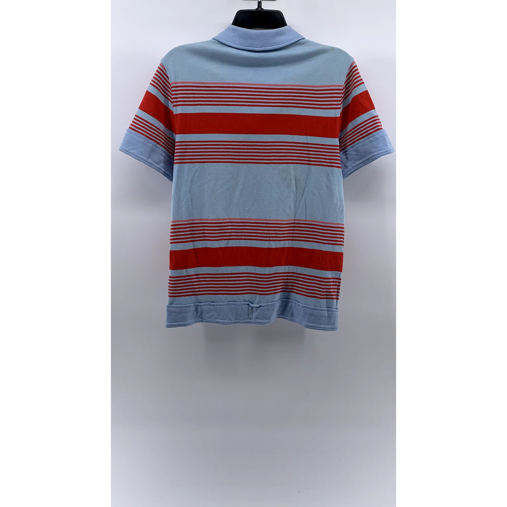 LACOSTE L!VE Unisex Blue-Red Striped Opening Ceremony Polo Shirt SZ XS