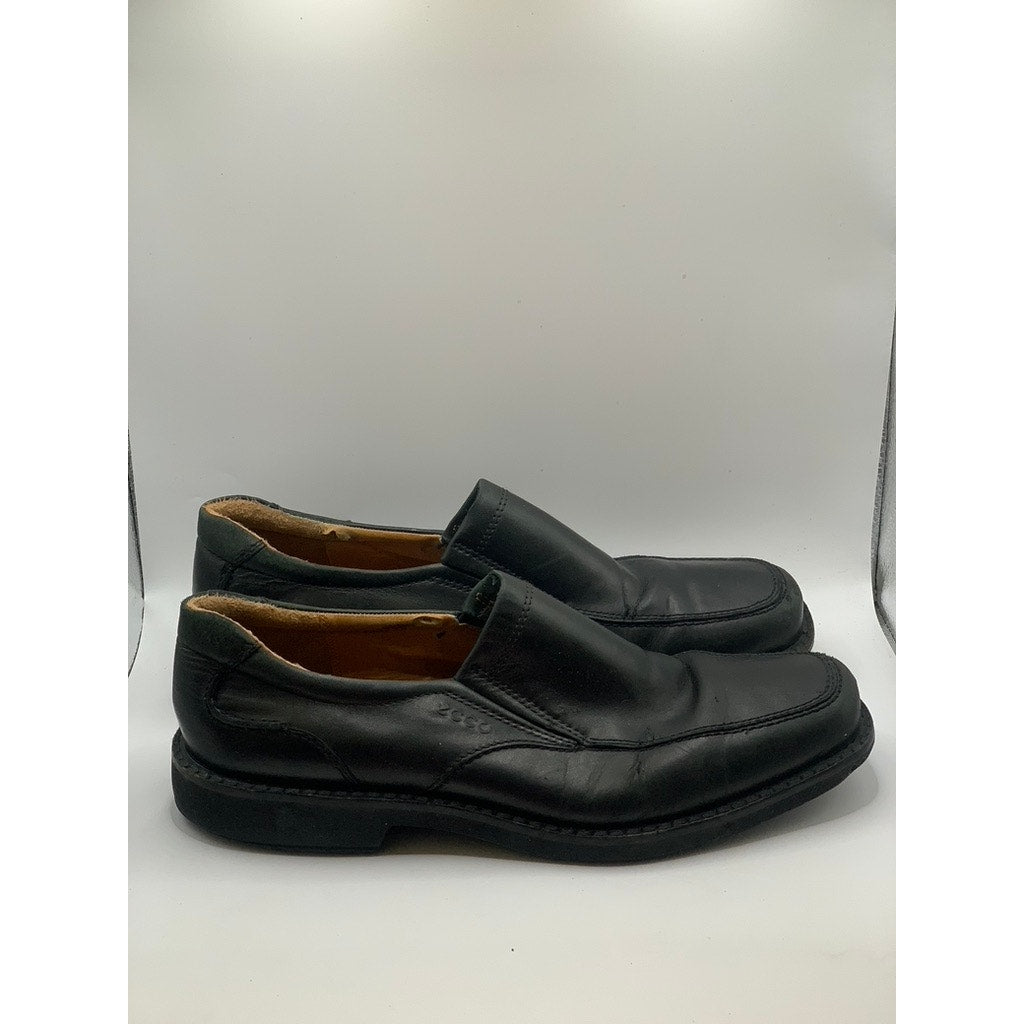 ECCO Men's Black Leather Seattle Slip-On Loafers SZ 43(9/9.5)