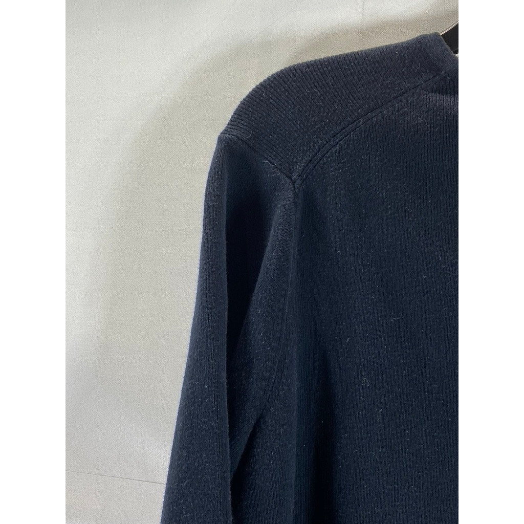CROFT & BARROW Women's Black Plus Size Elbow Sleeve Button-Front Cardigan SZ 1X