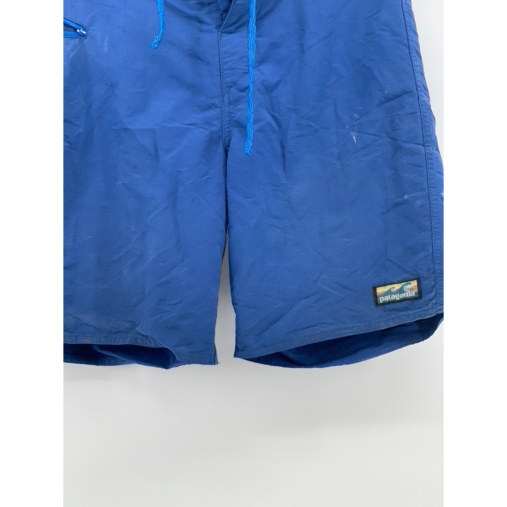 PATAGONIA Men's Blue Pull-On Wavefarer Swim Board Shorts SZ 31