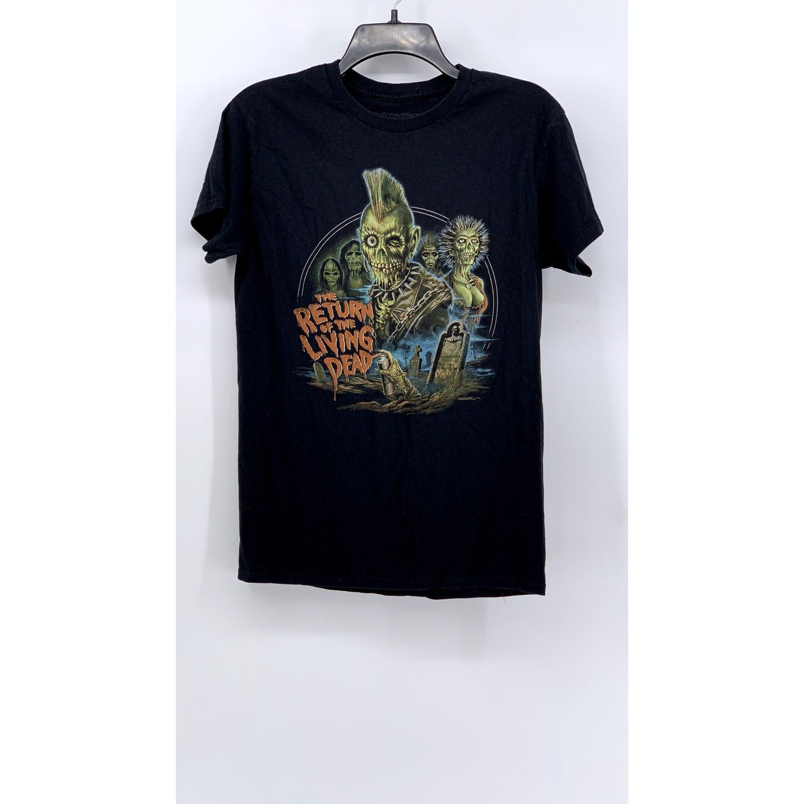 THE RETURN OF THE LIVING DEAD Men's Black Retro Graphic T-Shirt SZ S