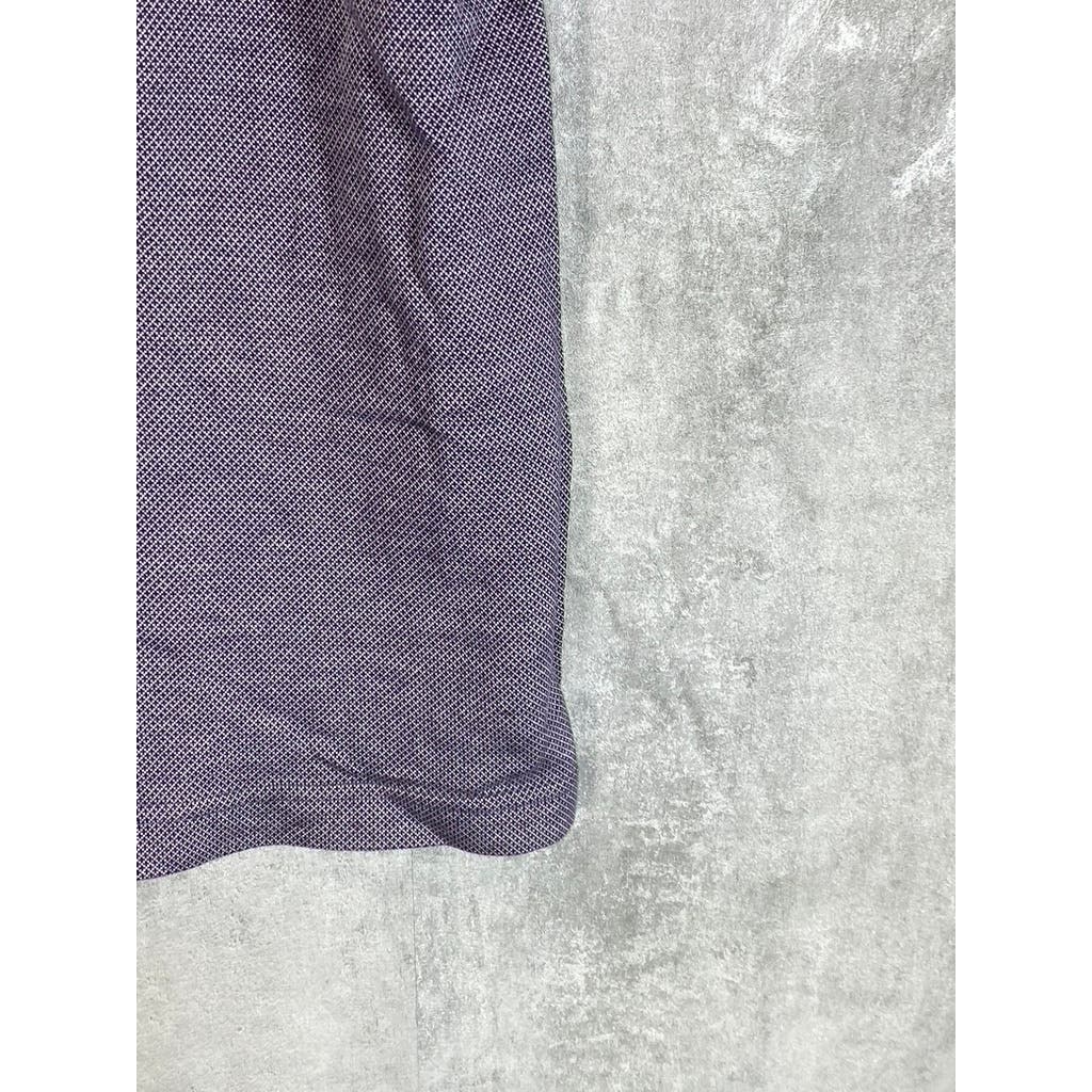 BANANA REPUBLIC Men's Purple Luxury Touch Standard Fit Short Sleeve Polo SZ L