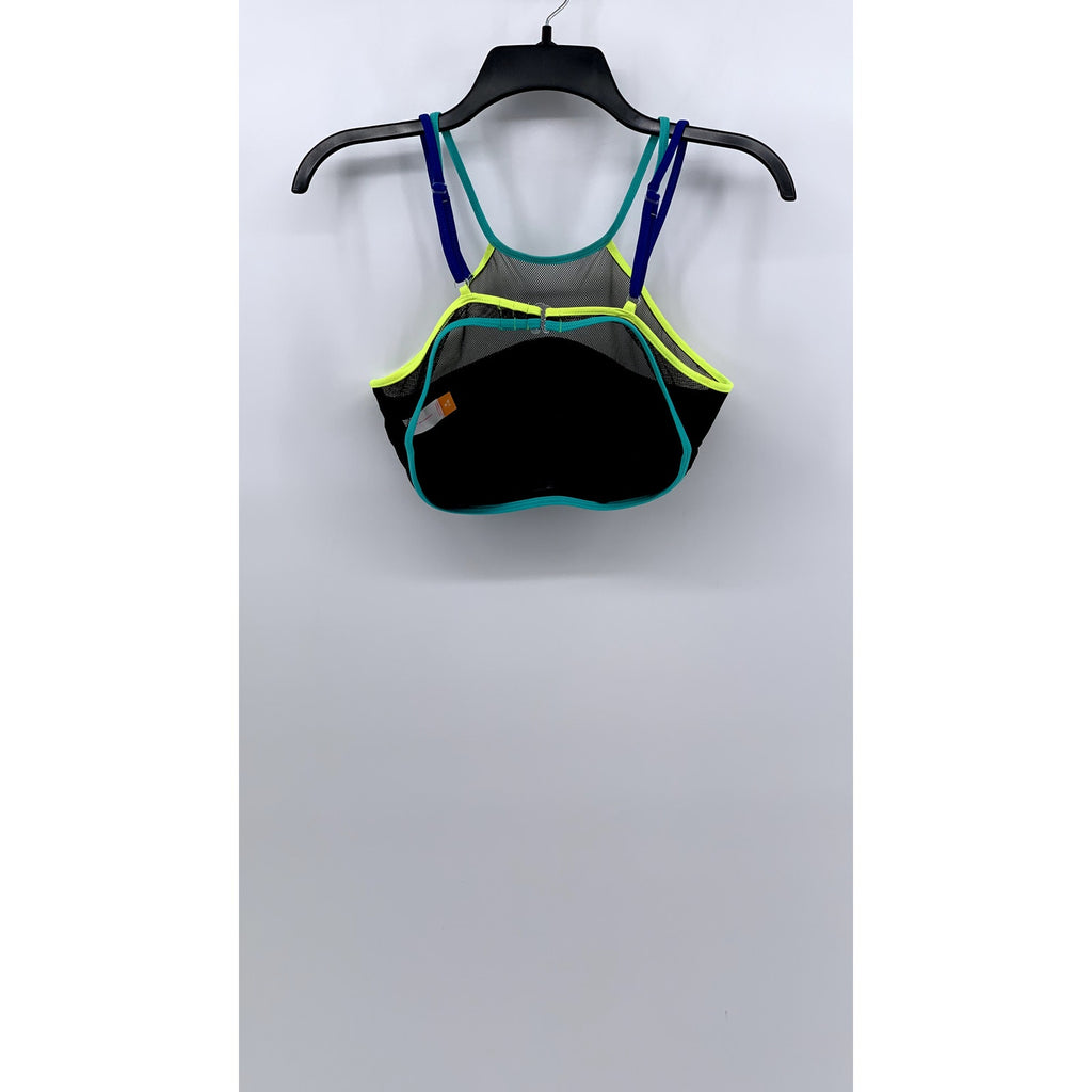 NO BOUNDARIES Womens Swim Top With Mesh SZ M
