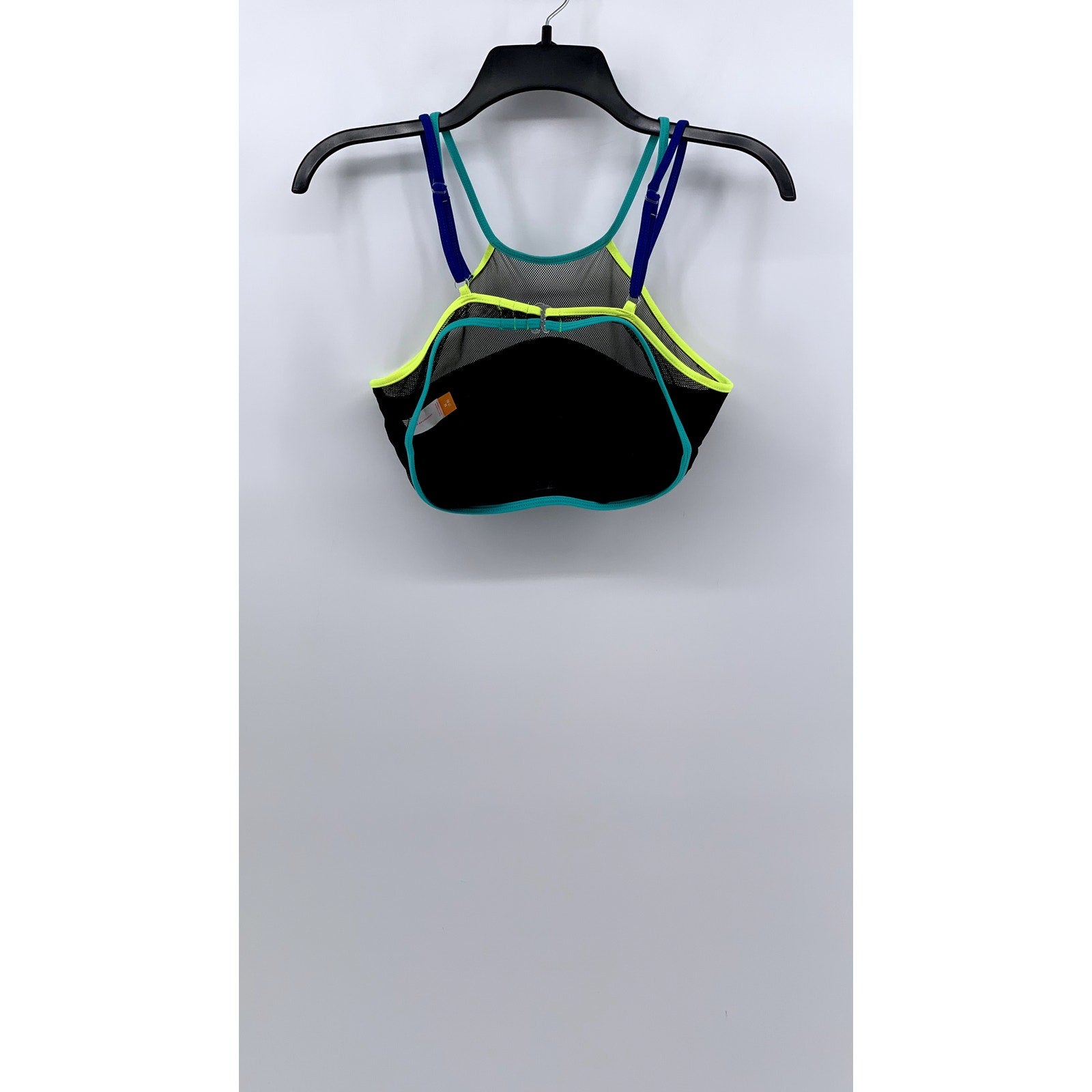 NO BOUNDARIES Womens Swim Top With Mesh SZ M