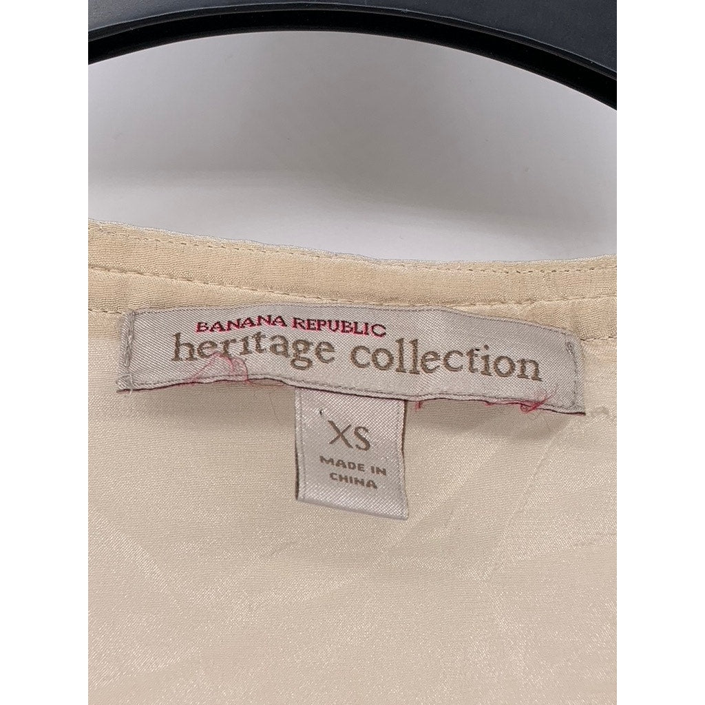 BANANA REPUBLIC Heritage Collection Women’s Beige Lightweight Tank Top SZ XS