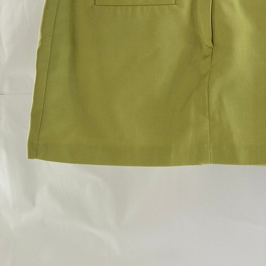 CHAV SEOUL Women's Green Straight Fitted Extra Mini Skirt SZ M