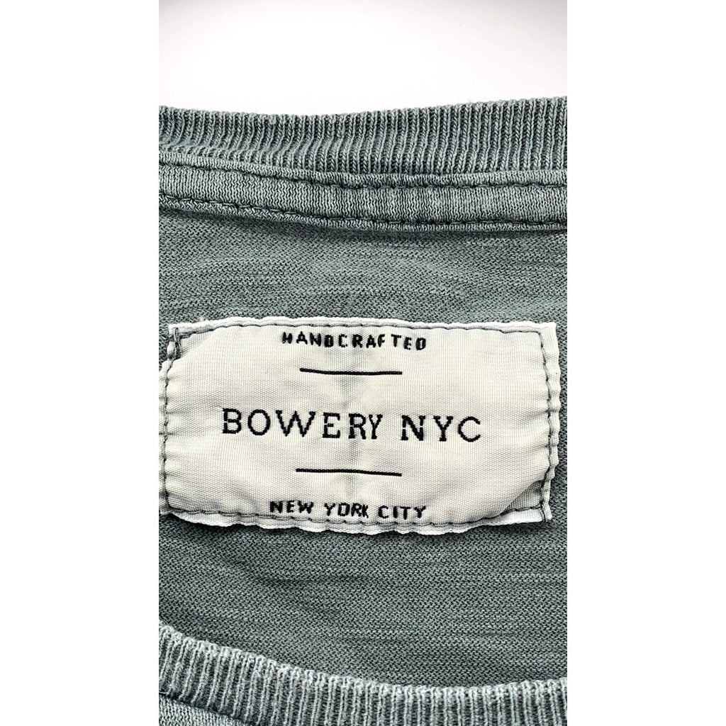 BOWERY NYC Men's Green Crewneck World Tour 91' Graphic Short Sleeve T-Shirt SZ M
