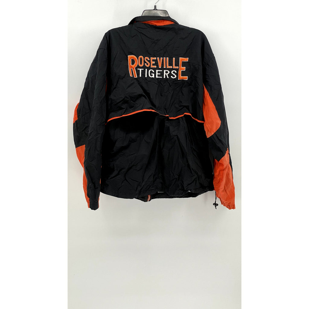 HOLLOWAY BRAND Men's Black Windbreaker Tiger Graphic SIZE XL