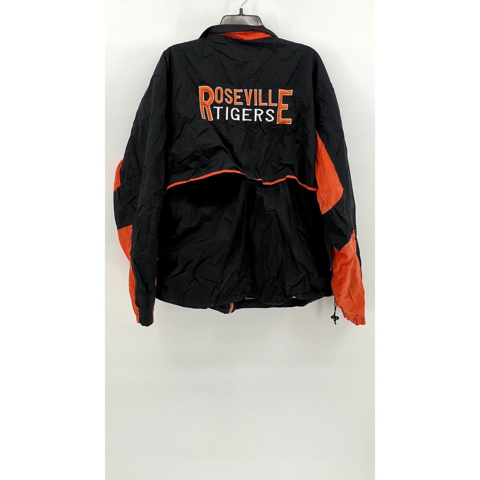 HOLLOWAY BRAND Men's Black Windbreaker Tiger Graphic SIZE XL