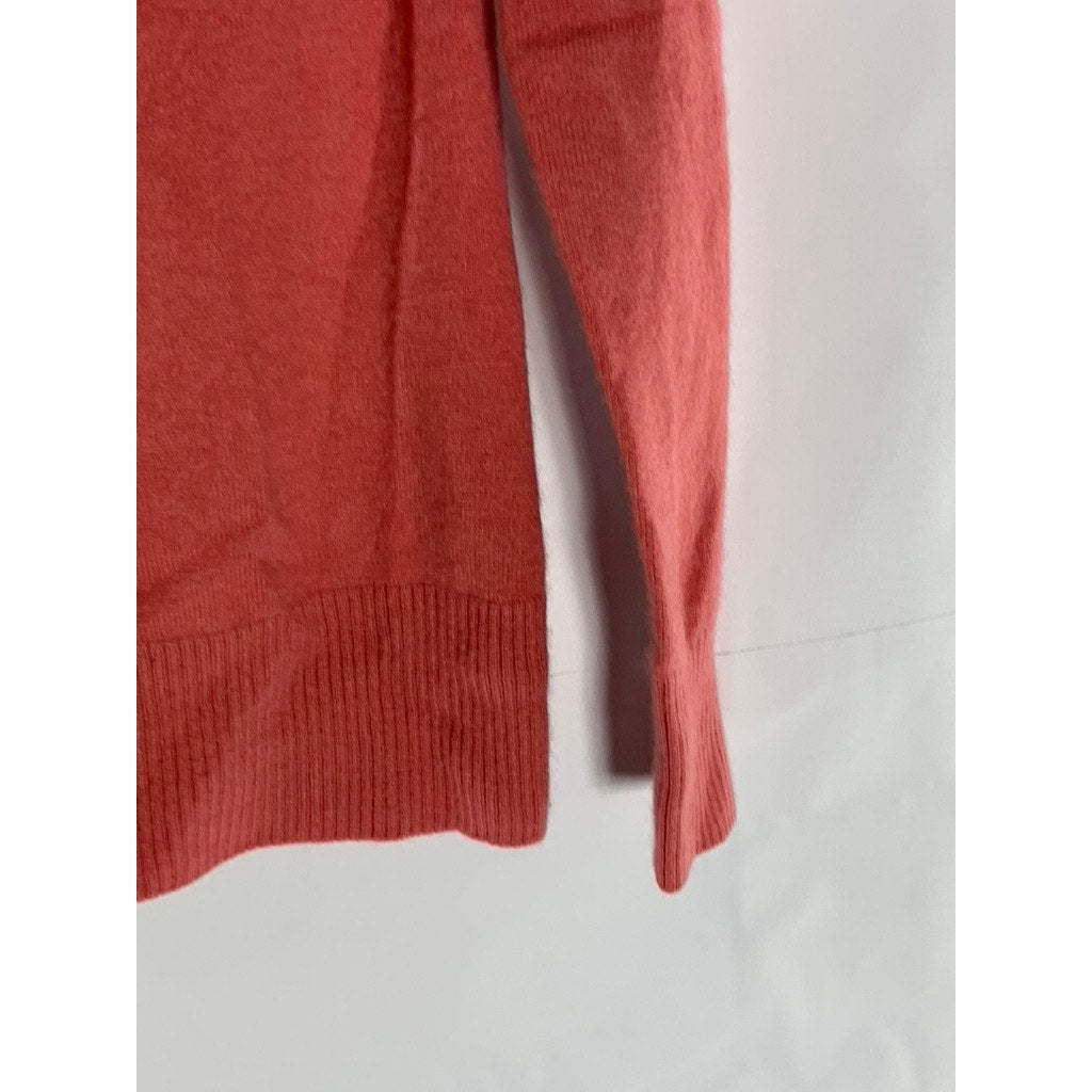 PRESTON & YORK PREMIUM Women's Red Cashmere Mock-Neck Long Sleeve Sweater SZ XS