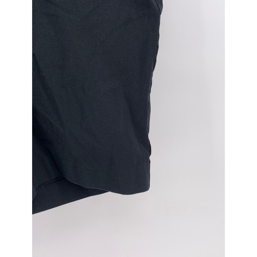 LAUREN RALPH LAUREN Women's Plus Size Black Solid Bermuda Shorts SZ 18W