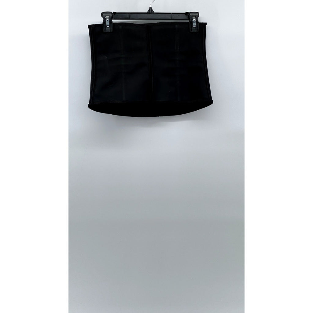 GAINKEE Men's Black Latex Hook & Loop Body Shapewear Waist Trainer SZ XS