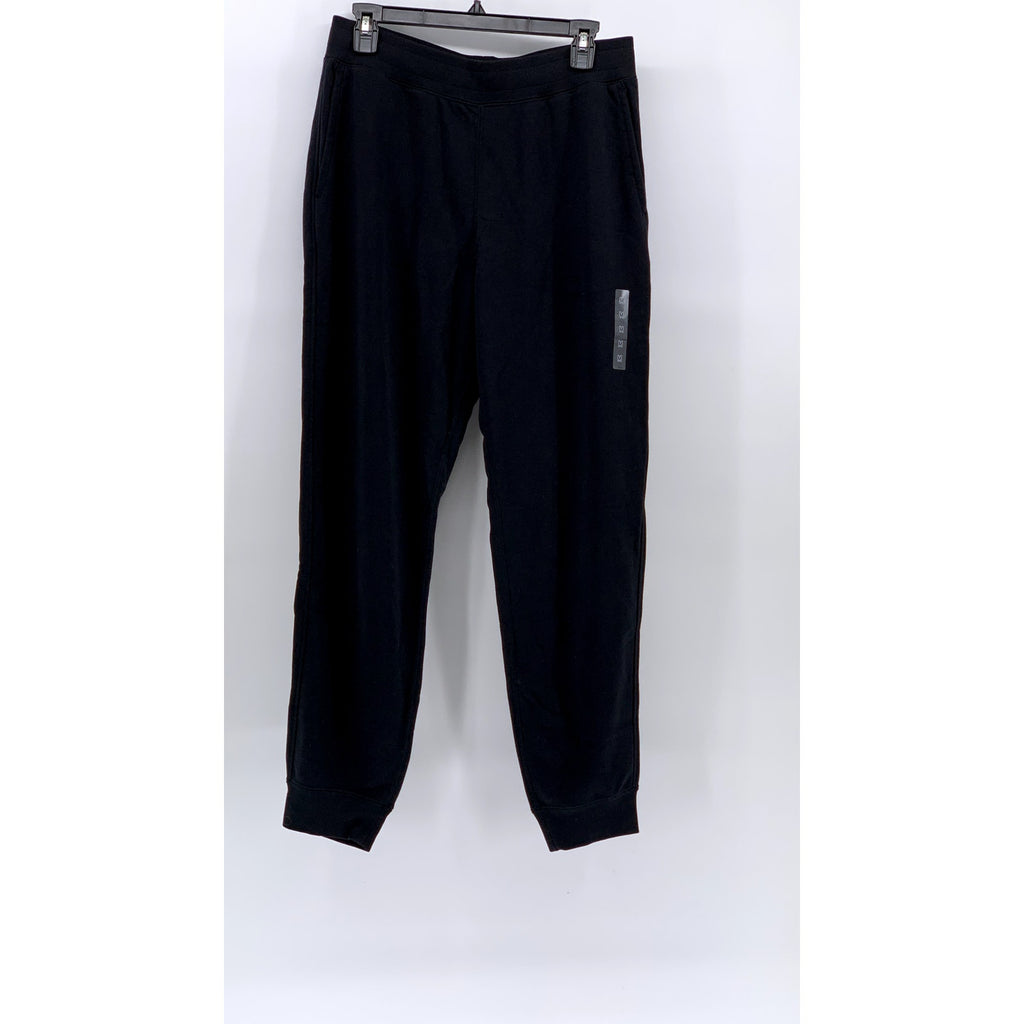 UNQLO Men's Black Solid Relaxed-Fit Pull-On Casual Sweatpants SZ M
