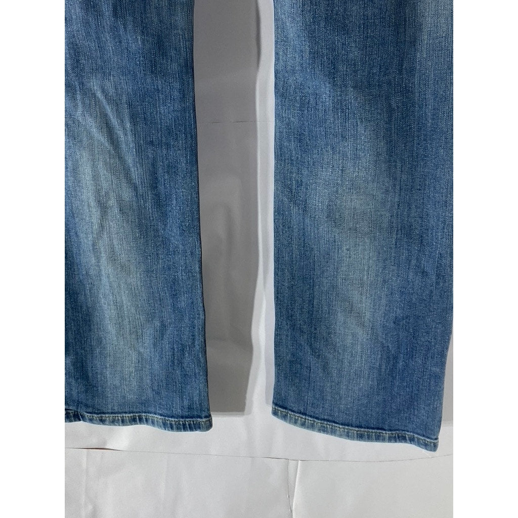 MUSTANG Women's Light Wash Blue Denim Girls Oregon Straight-Leg Jean SZ 27/30
