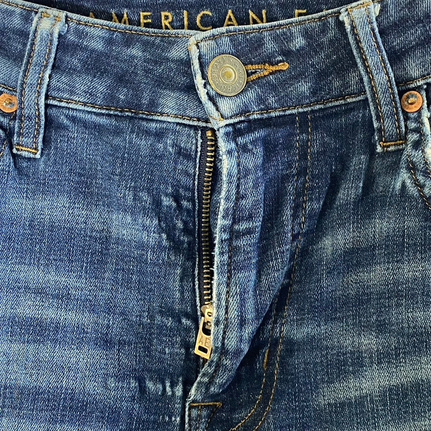 AMERICAN EAGLE Men's Dark Blue Ne(x)t Level Flex Slim Straight Jean SZ 30X34