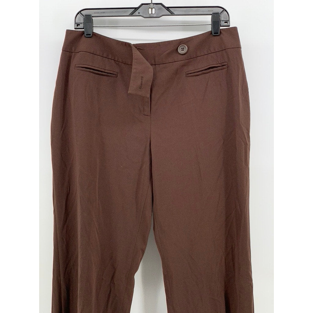 STYLE & CO Women's Brown Stretch Wide-Leg Pants SZ 12