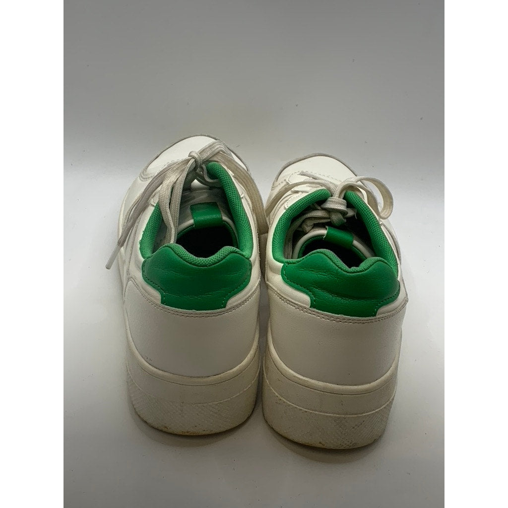 ZARA Men's Green-White Lace-Up Sneakers SZ 39(US9)