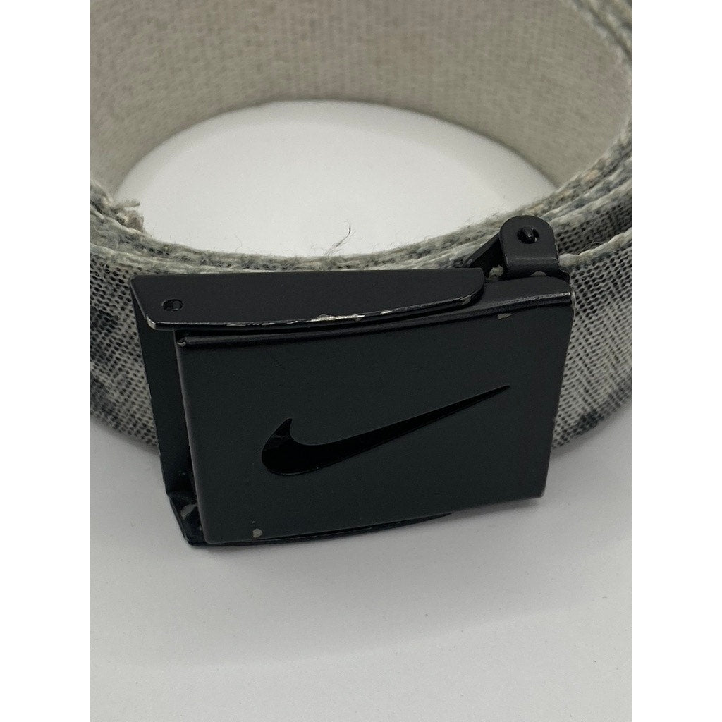 NIKE Men's Vintage Gray Camo-Print Rachet Buckle Belt SZ OS