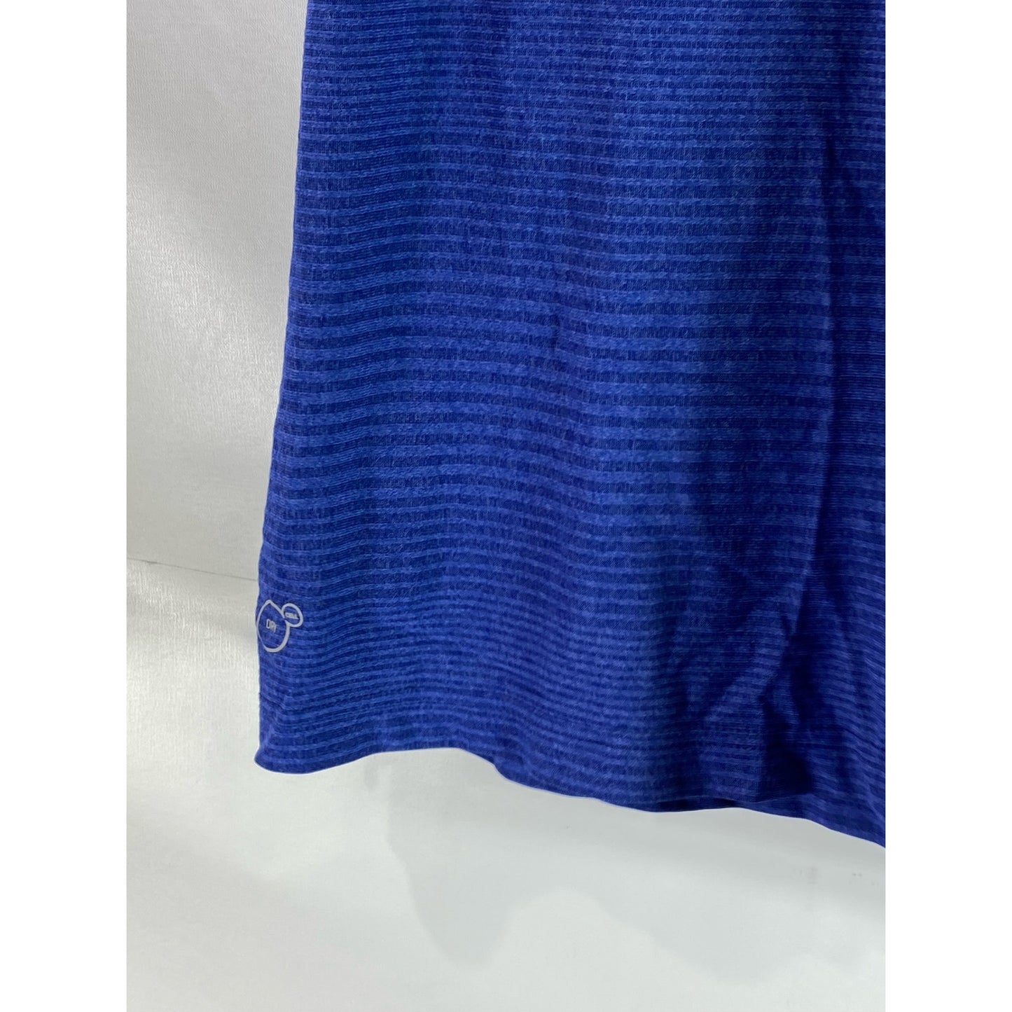 PUMA Men's Blue Dry Cell Striped Short Sleeve Polo Shirt SZ L