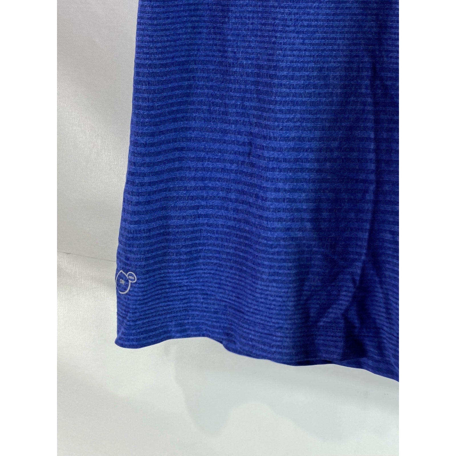 PUMA Men's Blue Dry Cell Striped Short Sleeve Polo Shirt SZ L