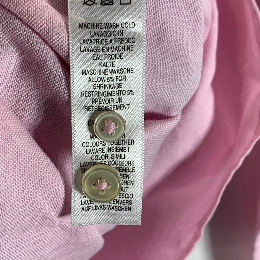 PAUL SMITH Jeans Men's Pink Tailored-Fit Button-Up Long Sleeve Shirt SZ S