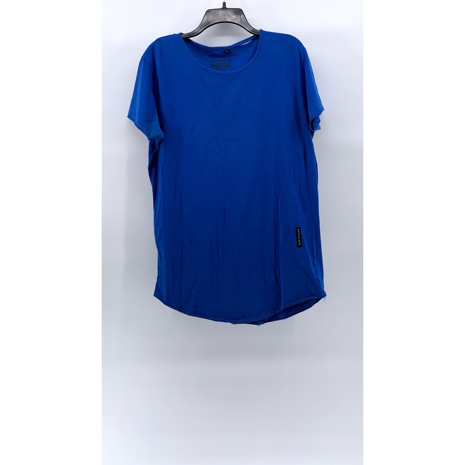 ALPHALETE ATHLETICS Women's Royal Blue Crewneck Short Sleeve Active Top SZ L