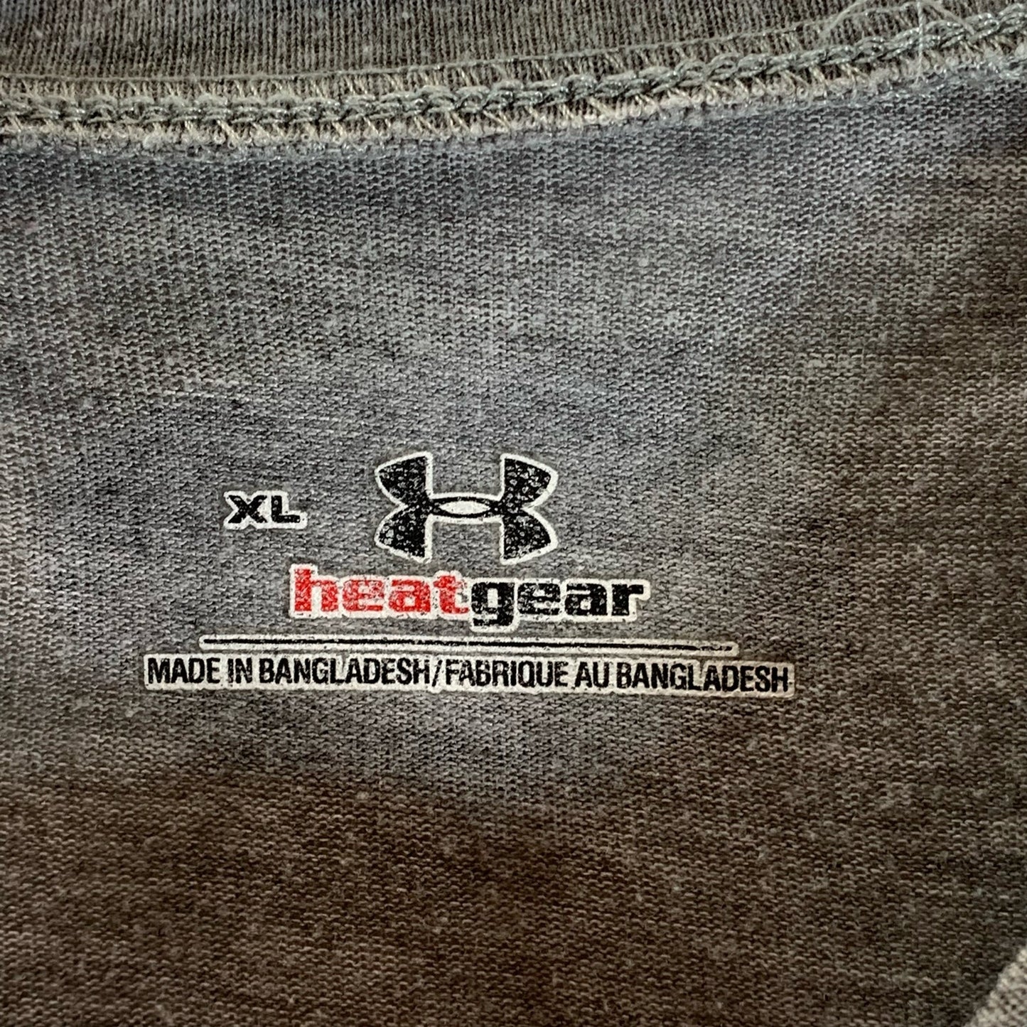 UNDER ARMOUR Men's Gray Crewneck HeatGear Short Sleeve T-Shirt SZ XL