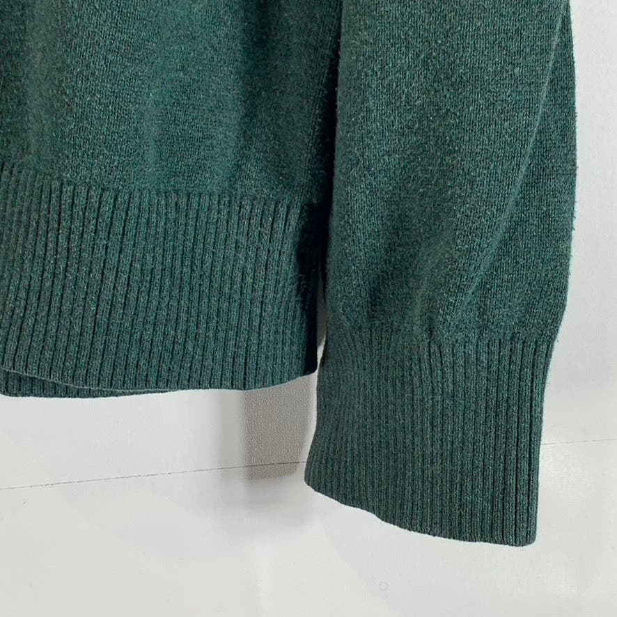 TOMMY HILFIGER Men's Dark Green V-Neck Cotton Pullover Sweater SZ XL