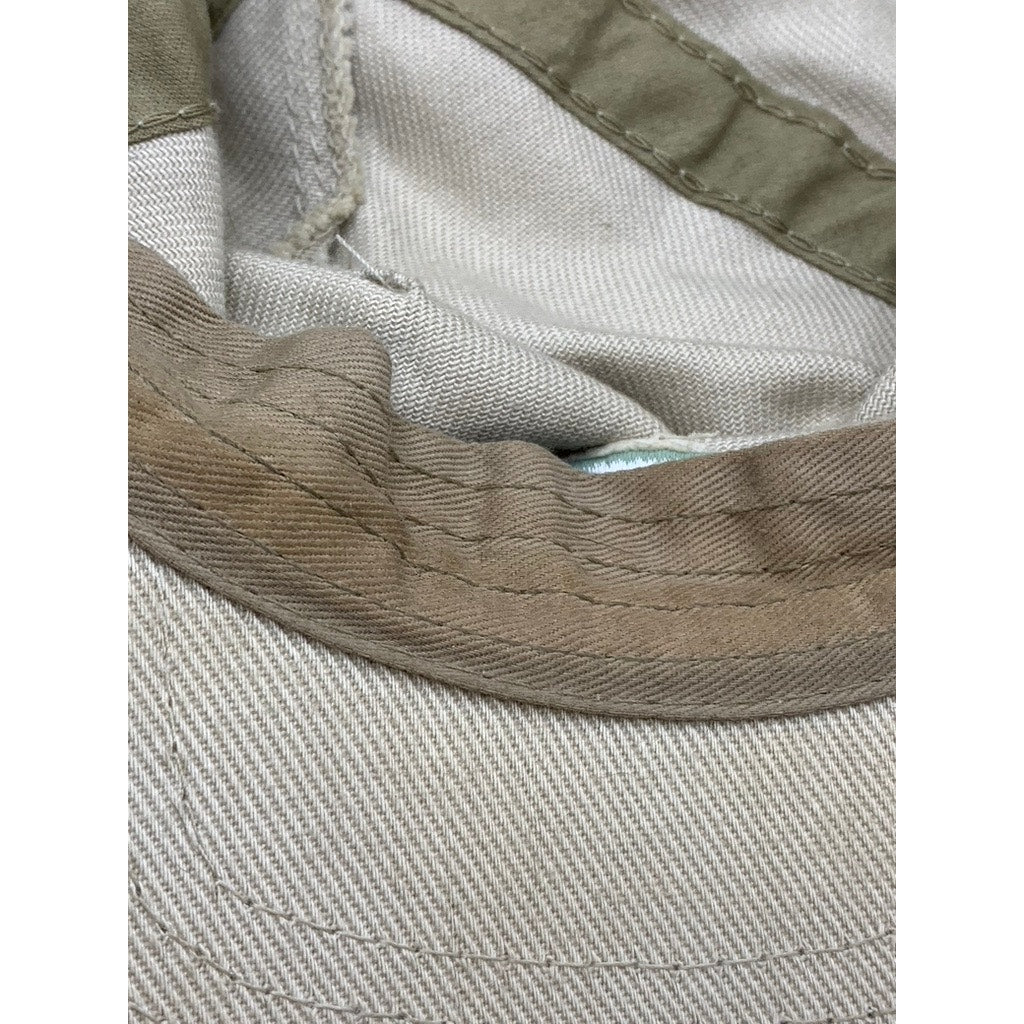MOLLUSK Men's Beige Embroidered Adjustable Basketball Hat SZ OS