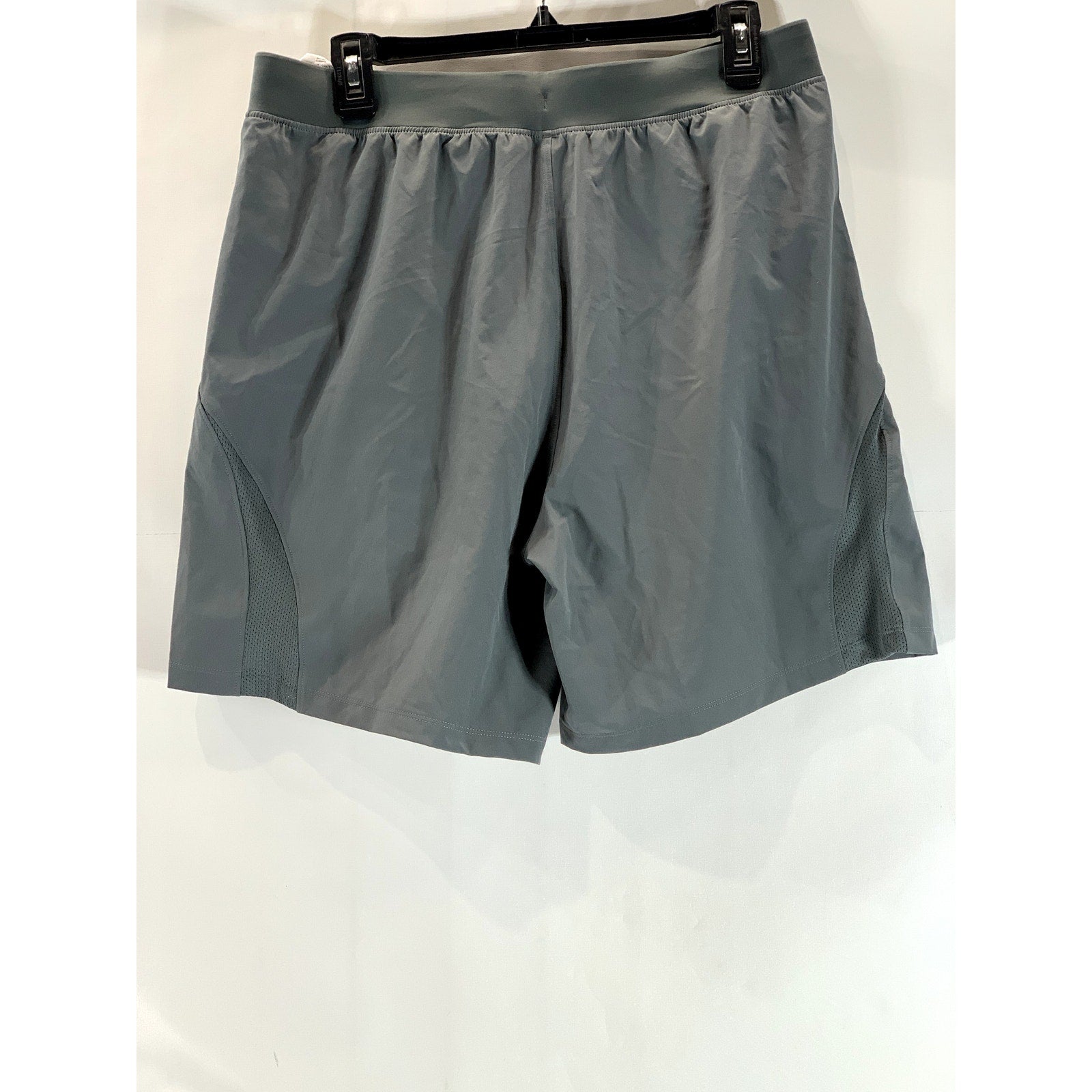 UNDER ARMOUR Men's Gray Speedpocket Fitted Elastic Drawstring Pull-On Short SZ L