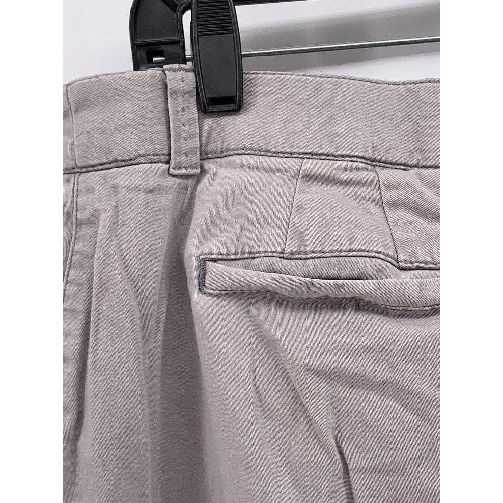 CROFT & BARROW Women's Gray Classic-Fit Straight-Leg Pants SZ 10