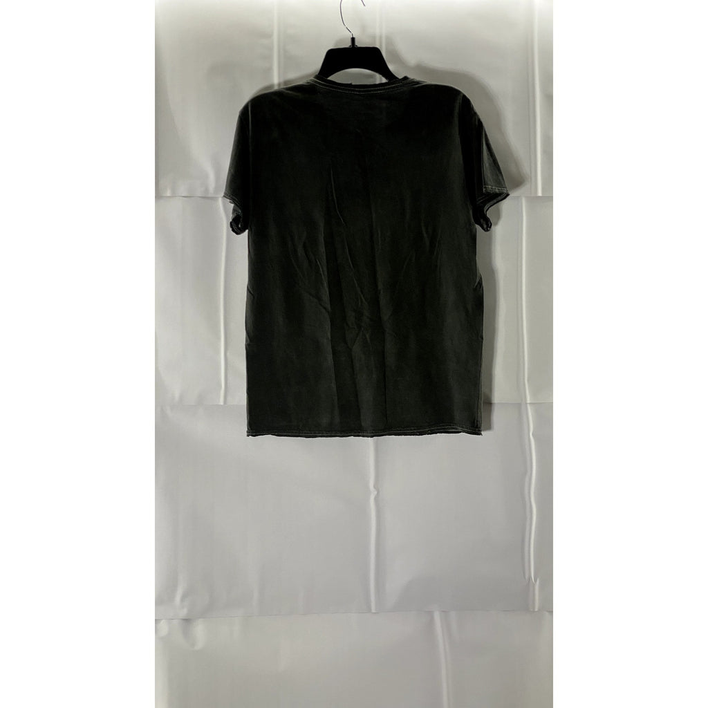 VAN HALEN Women's Gray Cosmic Logo Graphic Crewneck Short Sleeve T-Shirt SZ S