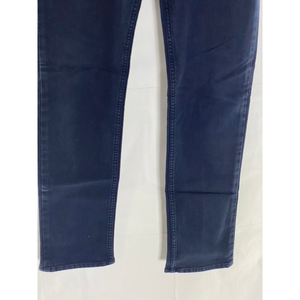 BANANA REPUBLIC Men's Dark Navy Slim-Fit Aiden Traveler Five-Pocket Pant SZ32X32