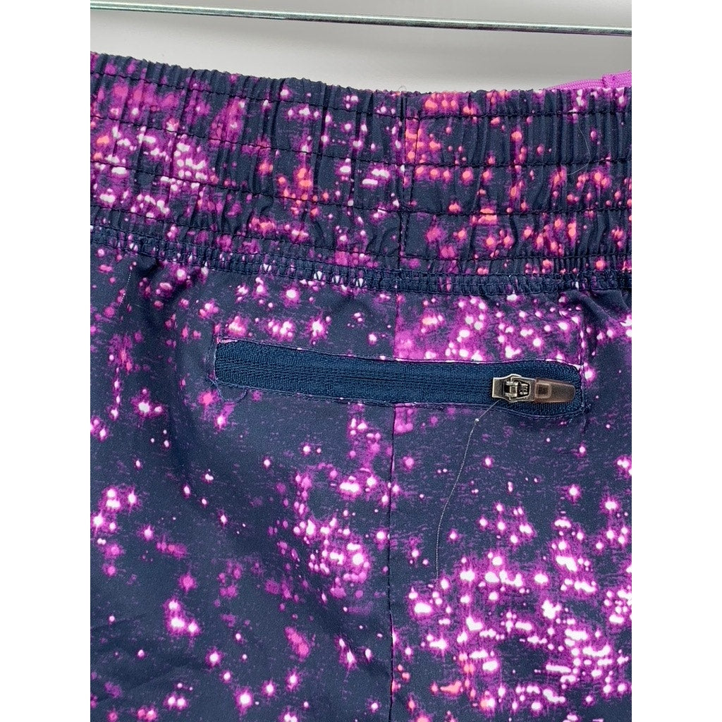 C9 CHAMPION Women's Navy-Purple Printed Active Shorts SZ L